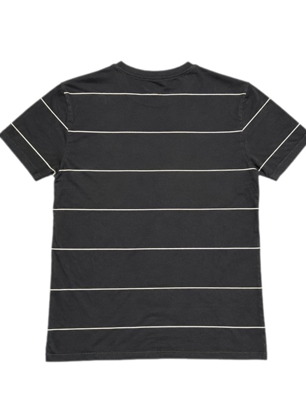 Denim & Flower Ricky Singh Black White Stripe T Blokecore Coastal Nautical Sz M - Picture 3 of 6